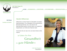 Tablet Screenshot of praxis-sahm-rupprecht.de